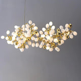 Modern Linear Grape Glass Chandelier