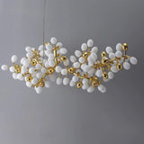 Modern Linear Grape Glass Chandelier