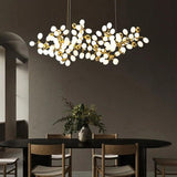 Modern Linear Grape Glass Chandelier