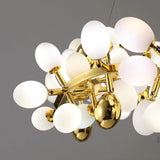 Modern Linear Grape Glass Chandelier