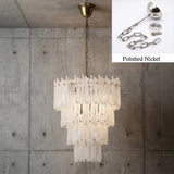 Modern Cascade Glass Chandelier