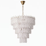Modern Cascade Glass Chandelier