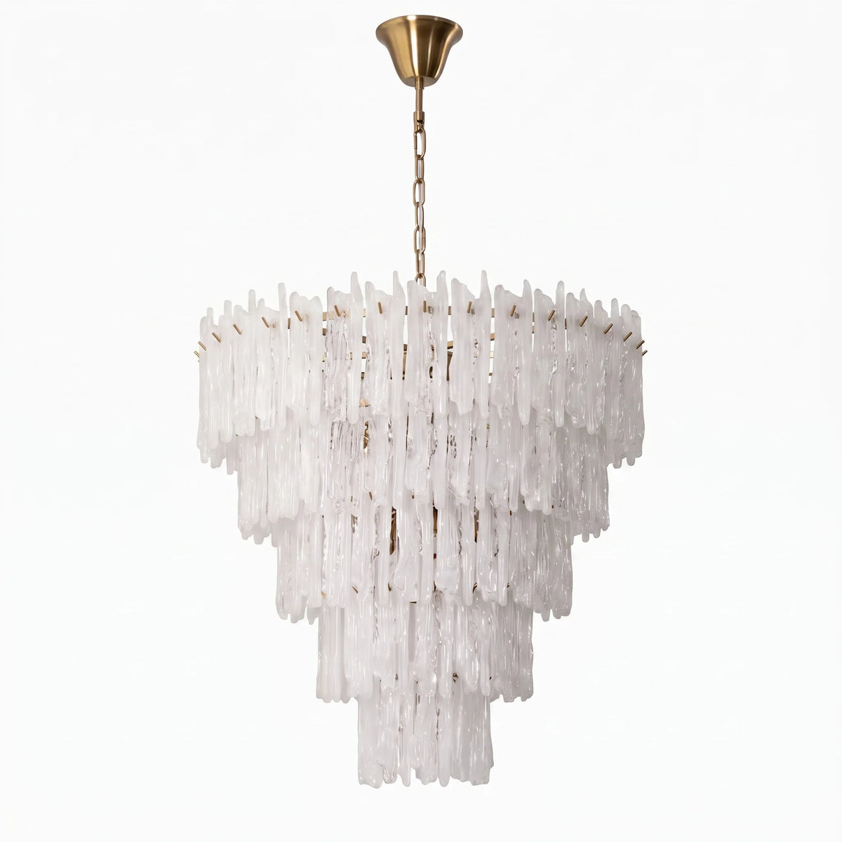 Modern Cascade Glass Chandelier