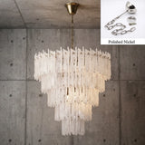 Modern Cascade Glass Chandelier