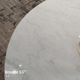 Hand Forged Metal Marble Round Coffee Table 36" 55"