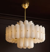 Myrna LED Double Tier Round Chandelier 25" 35" 46"