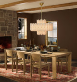 Myrna LED Double Tier Round Chandelier 25" 35" 46"