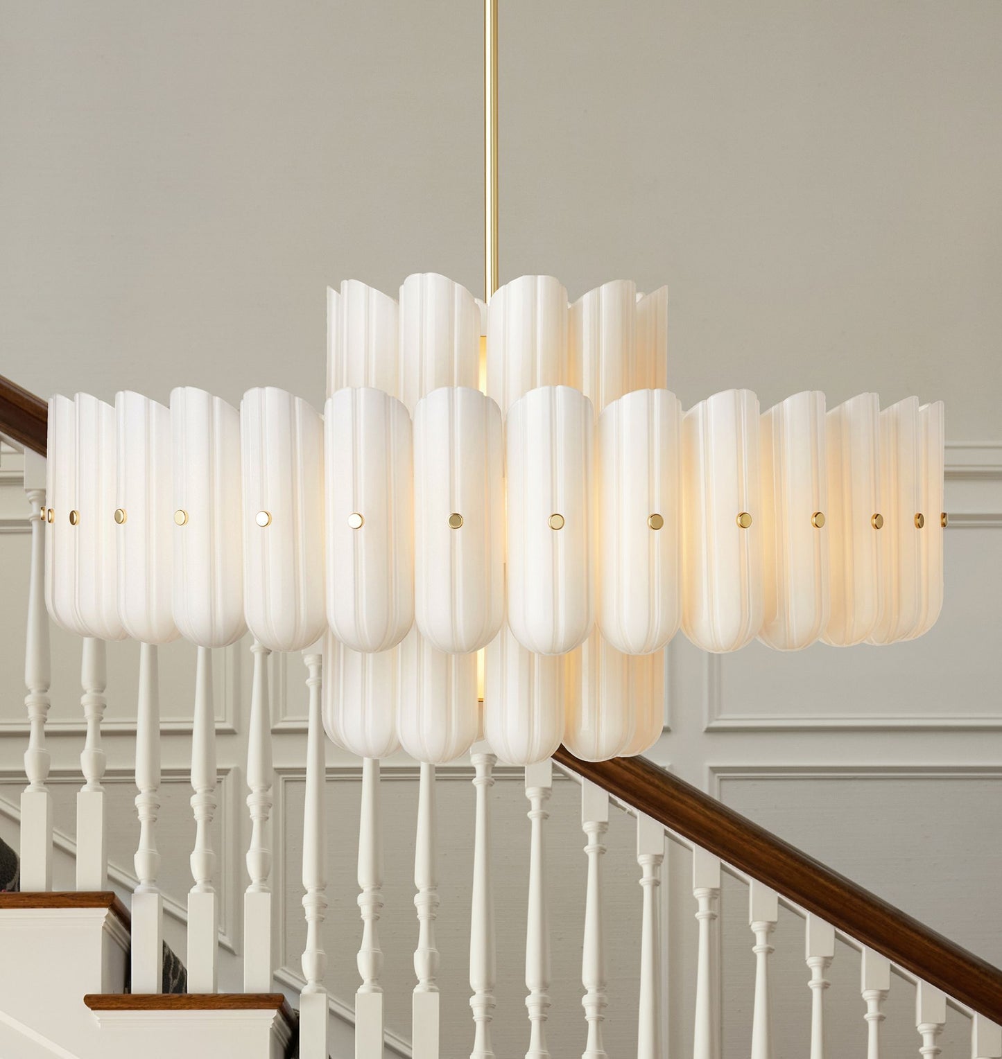 Myrna LED Double Tier Round Chandelier 25" 35" 46"