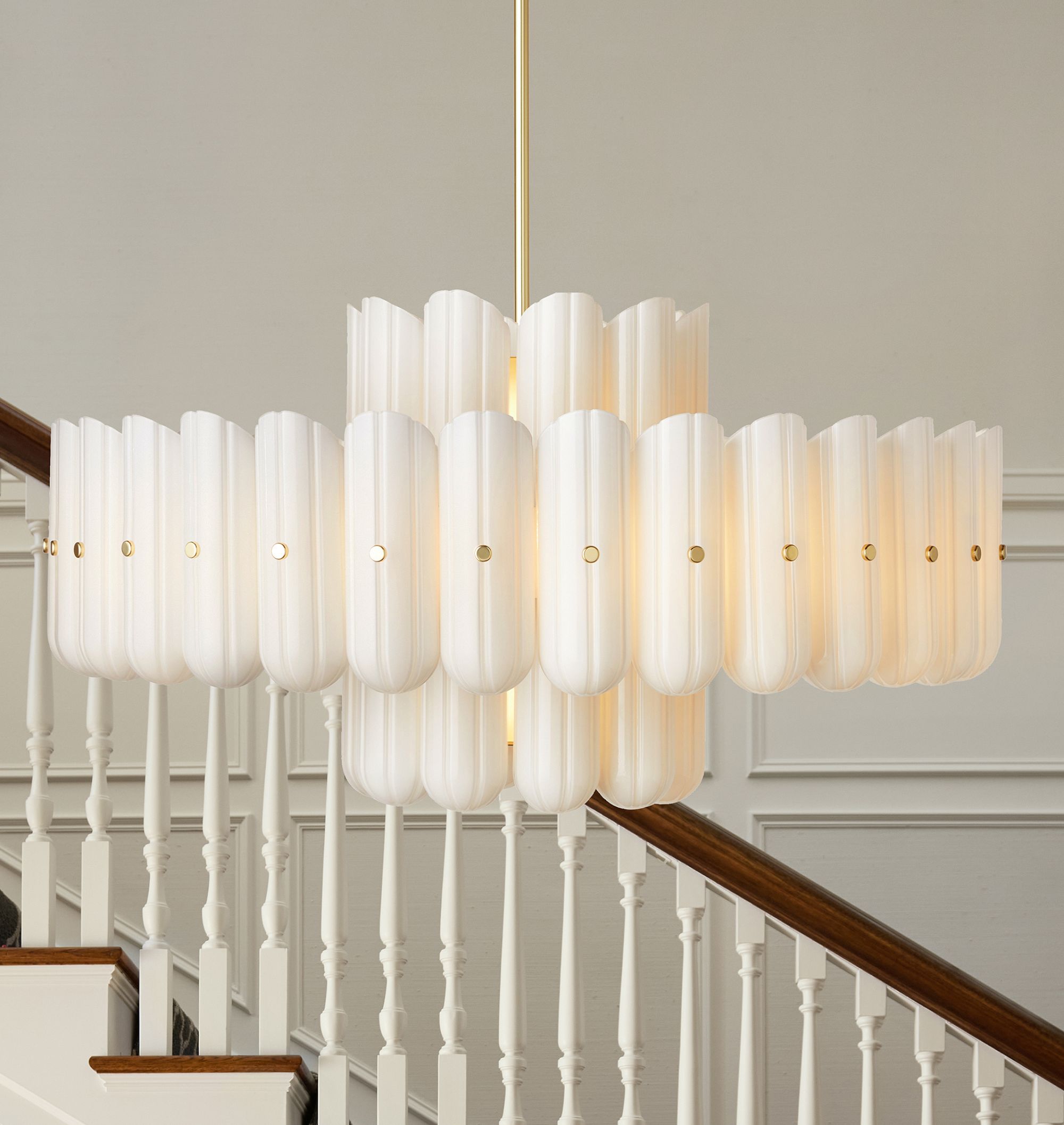 Myrna LED Double Tier Round Chandelier 25" 35" 46"