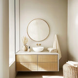 Hand Forged Metal Round Mirror