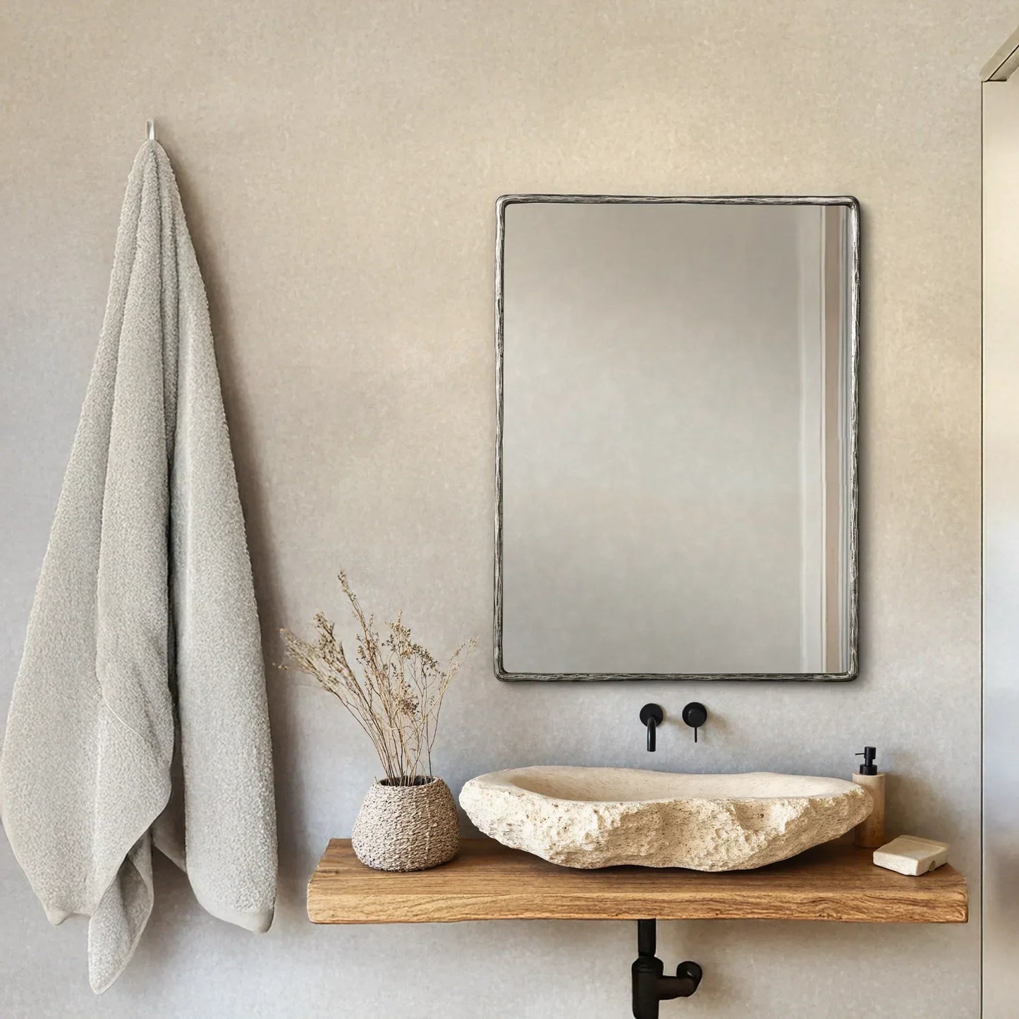 Hand Forged Metal Mirror