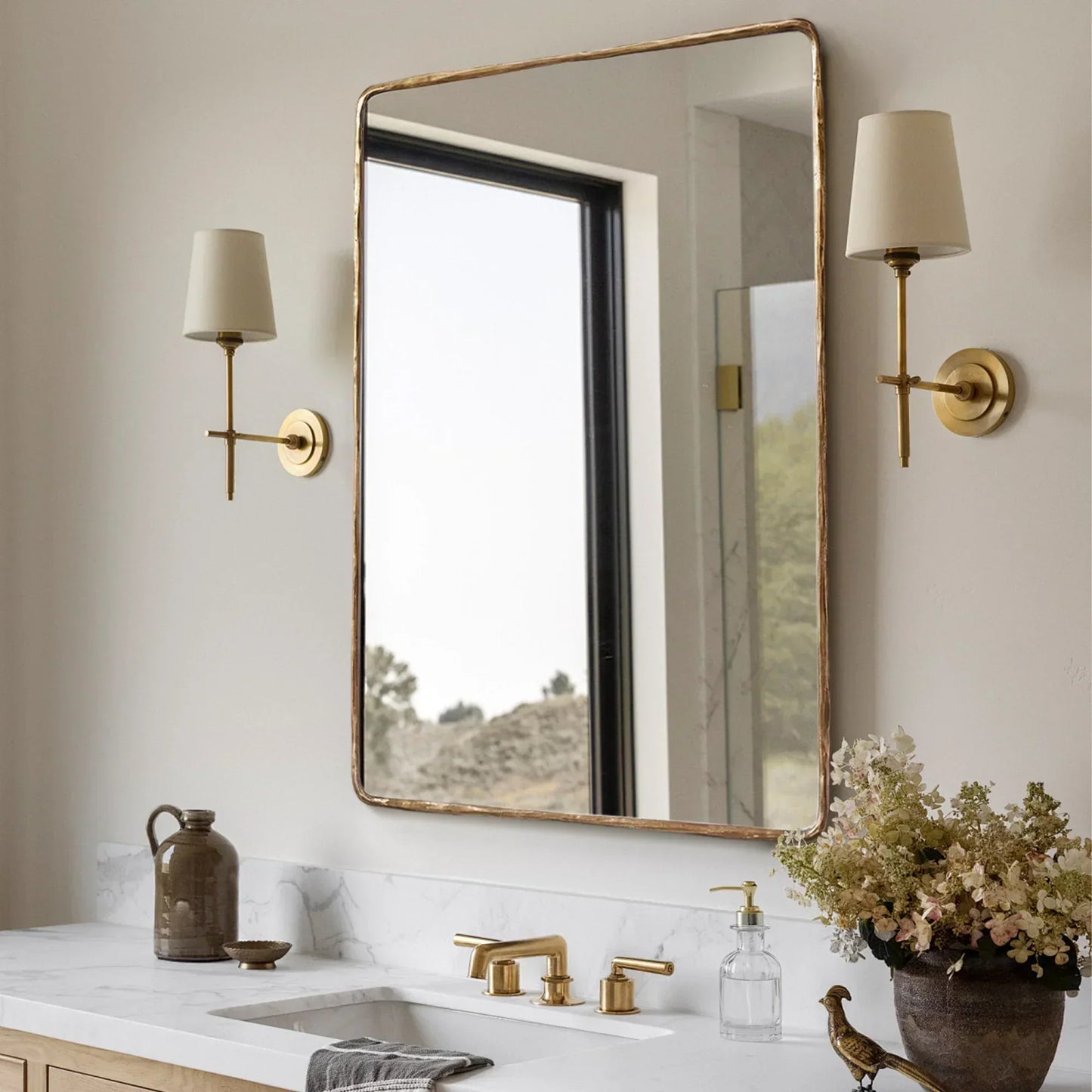 Hand Forged Metal Mirror