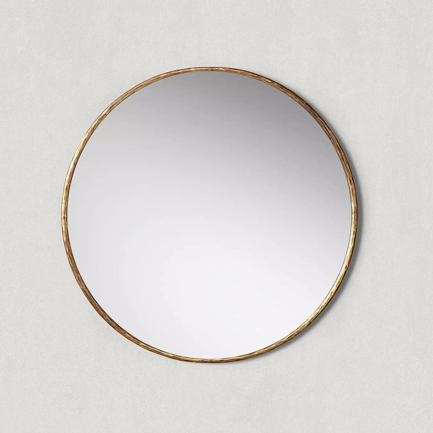 Hand Forged Metal Round Mirror