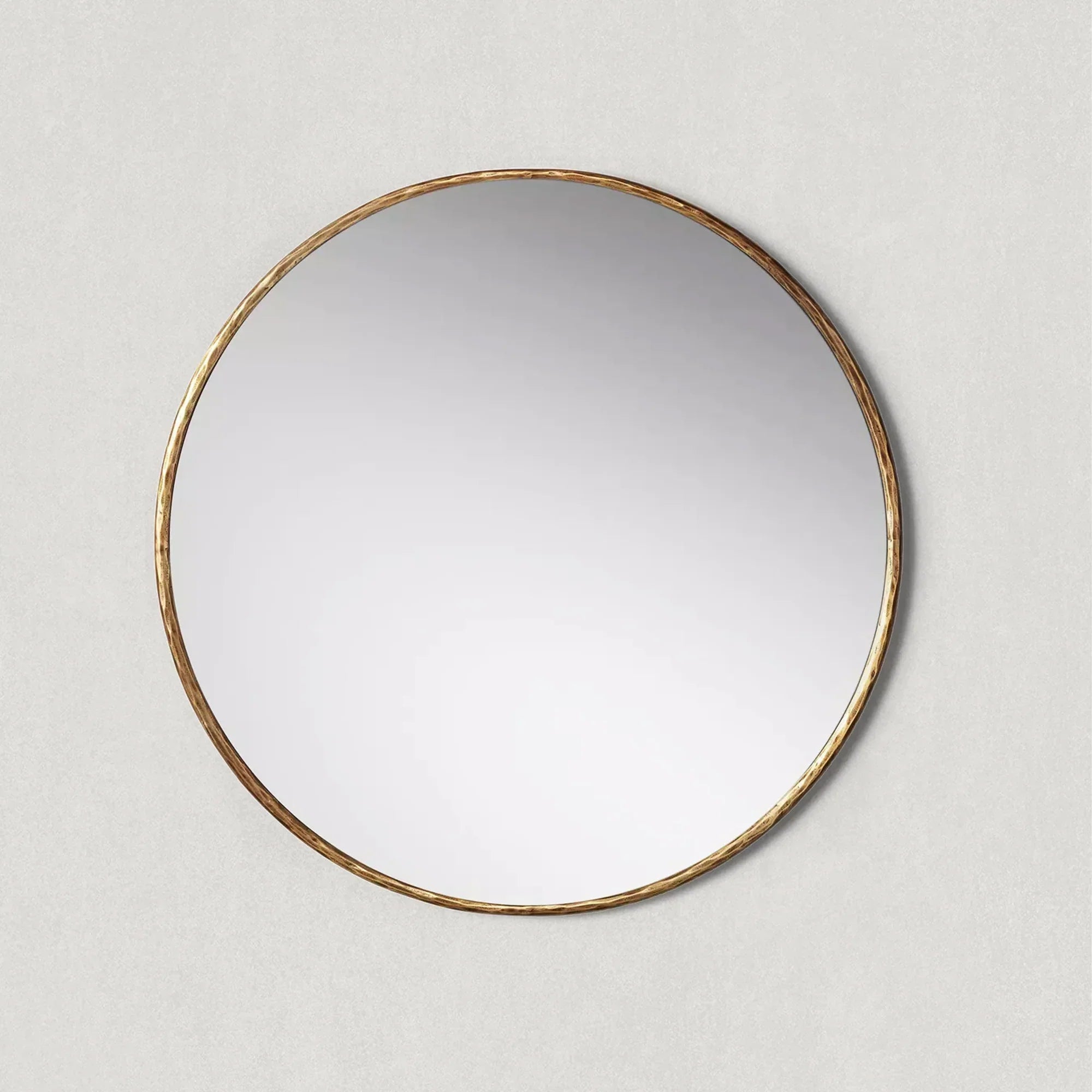 Hand Forged Metal Round Mirror