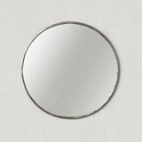 Hand Forged Metal Round Mirror