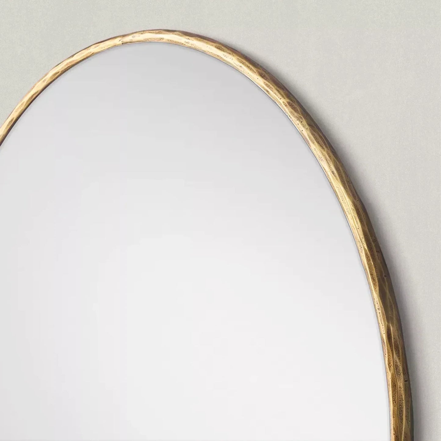 Hand Forged Metal Round Mirror