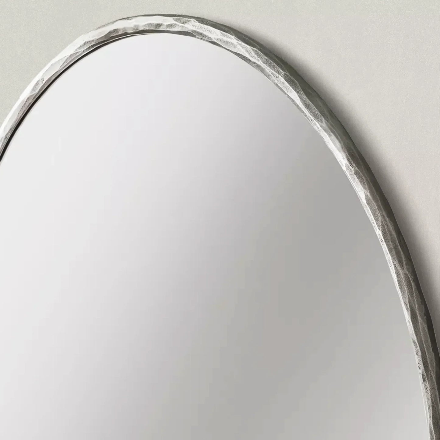 Hand Forged Metal Round Mirror