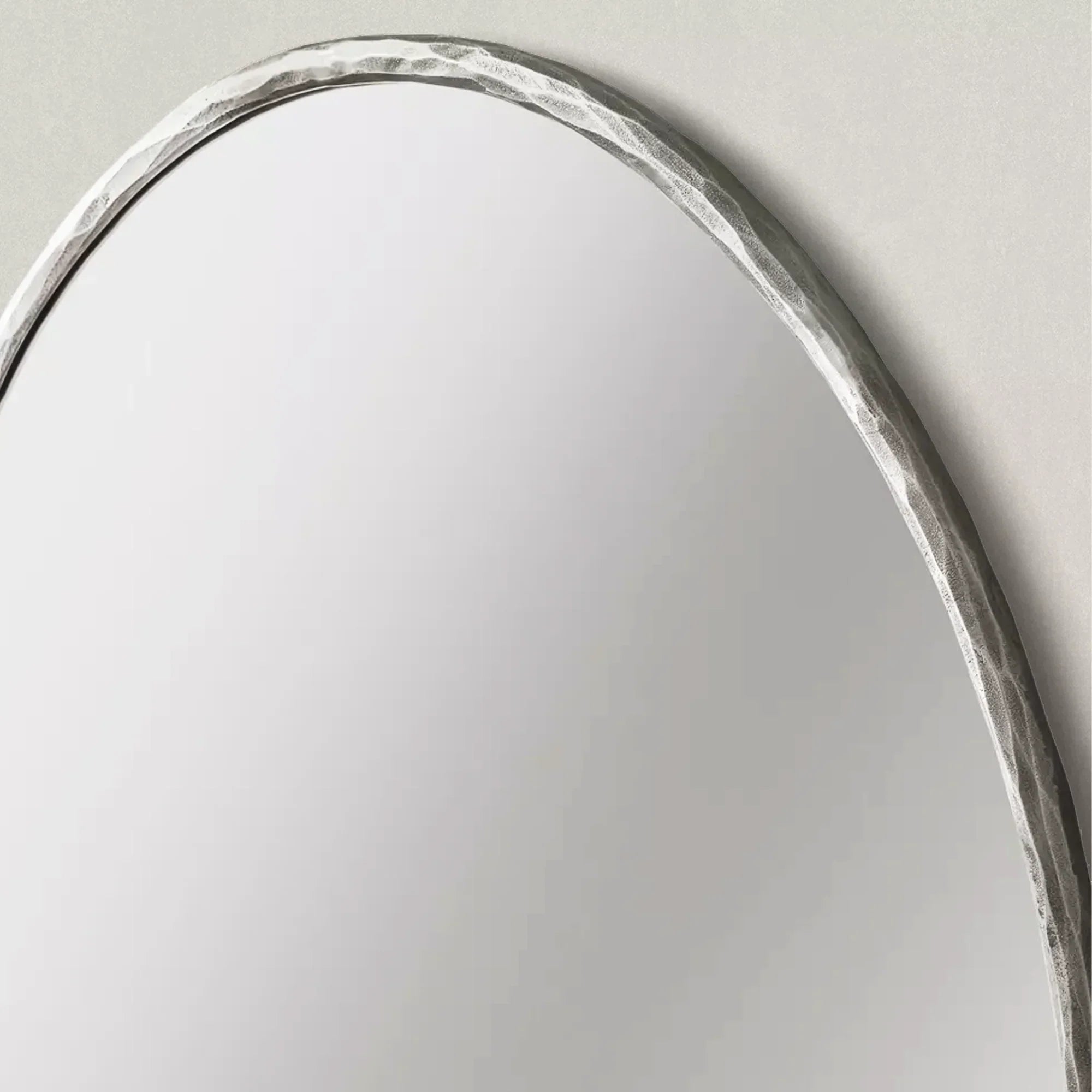 Hand Forged Metal Round Mirror