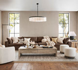 Windham Alabaster Round Chandelier 42"
