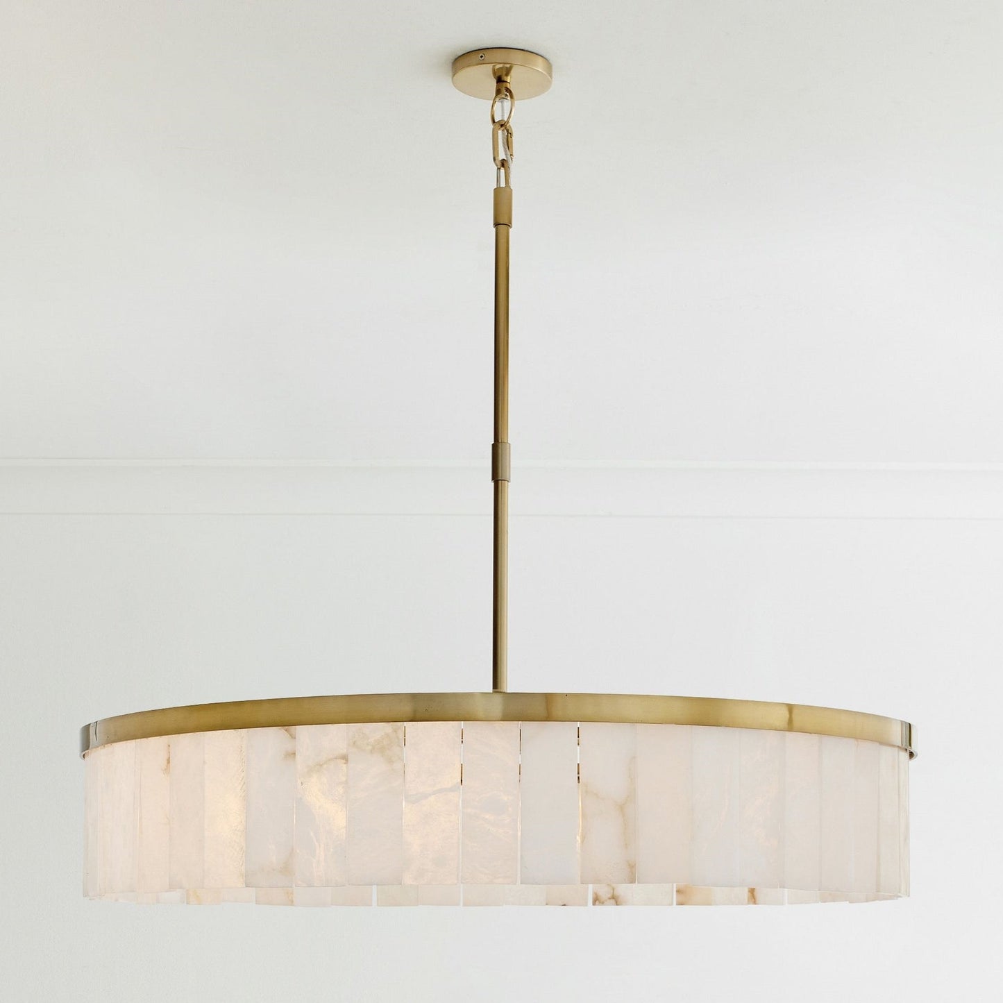 Windham Alabaster Round Chandelier 42"