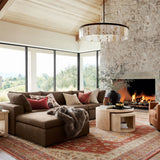 Windham Alabaster Round Chandelier 42"