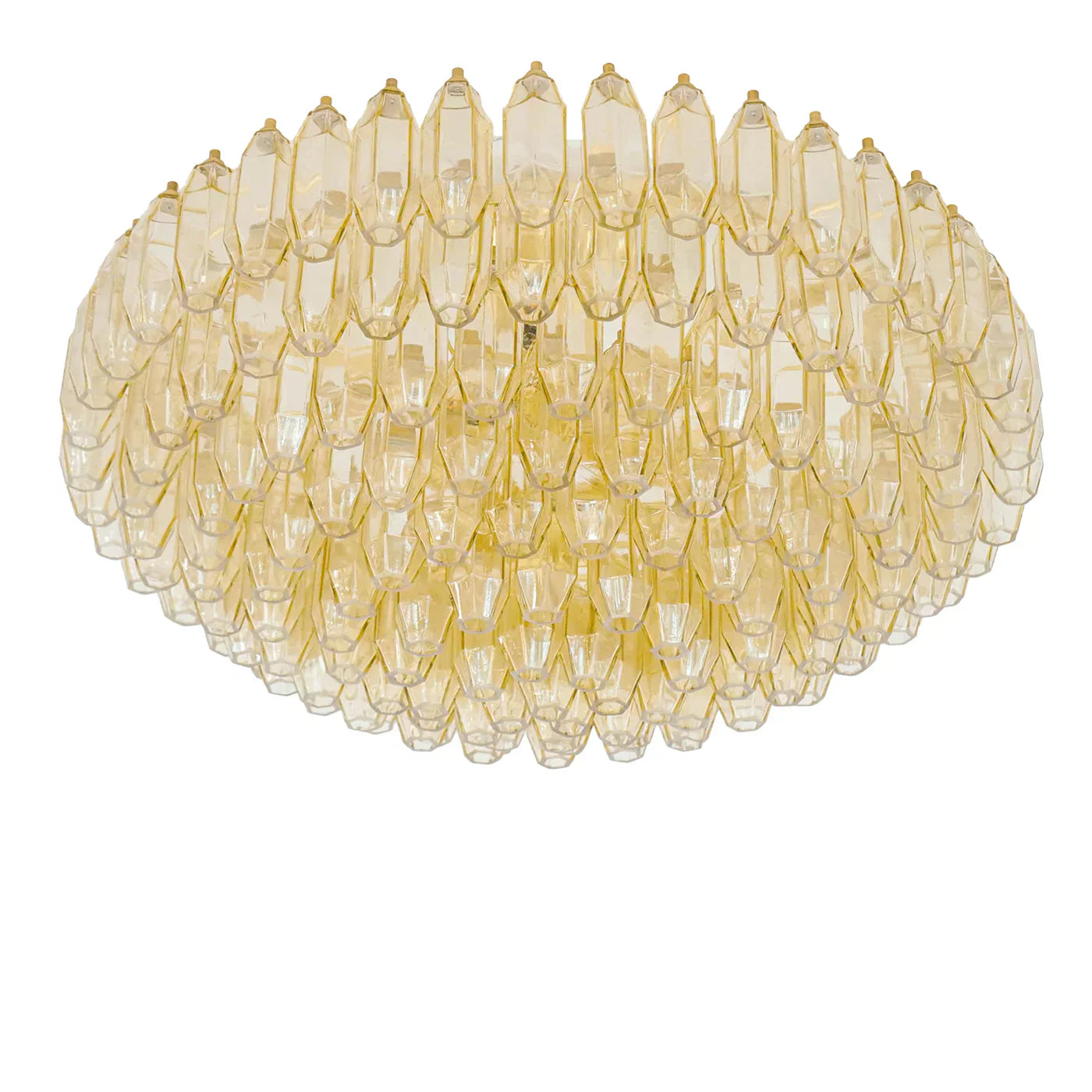 Prismatico 12-Light Amber Flushmount 35"