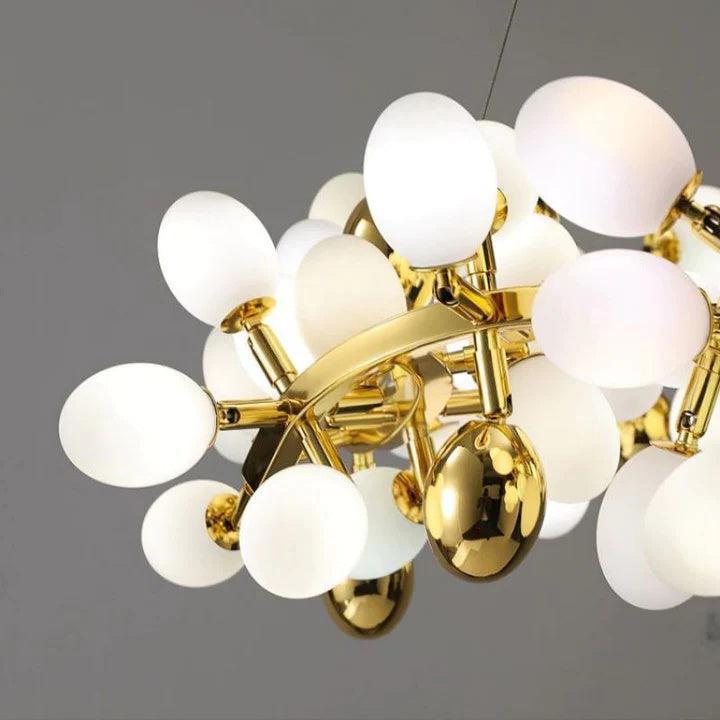 Zenora Round Grape Glass Chandelier
