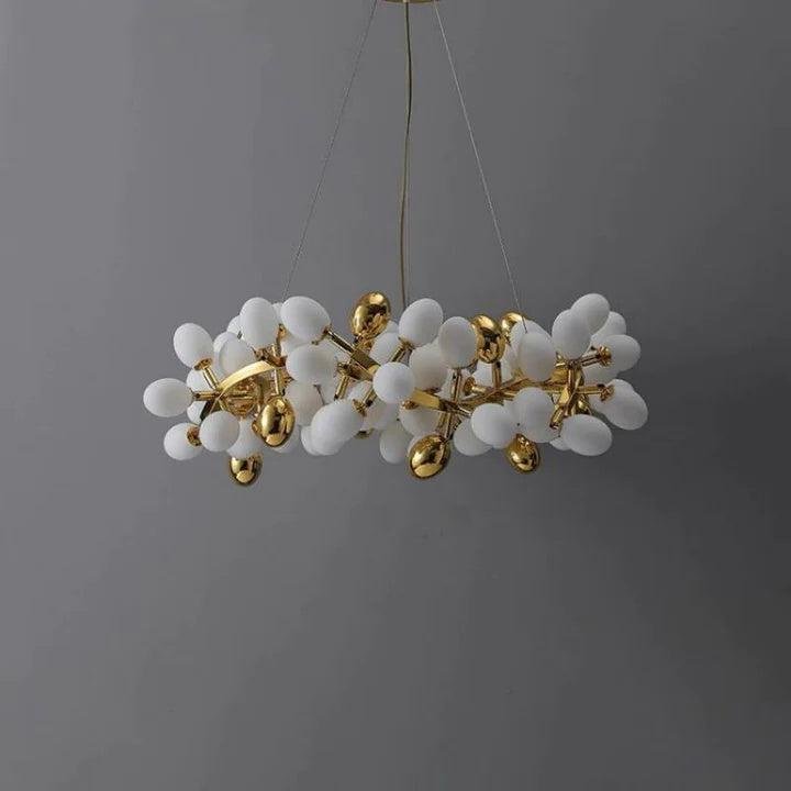 Zenora Round Grape Glass Chandelier